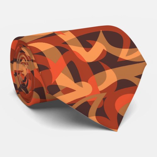 Freeway Abstract Retro Two_Side Print Tie