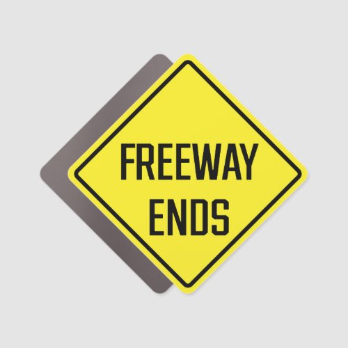 Freeway Ends Car Magnet