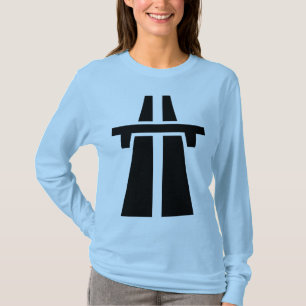 Freeway, Motorway, Autobahn - Black T-Shirt