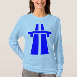 Freeway, Motorway, Autobahn - Blue T-Shirt