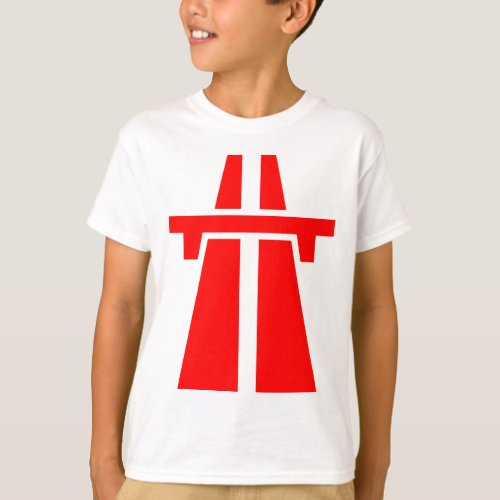 Freeway Motorway Autobahn _ Red T_Shirt