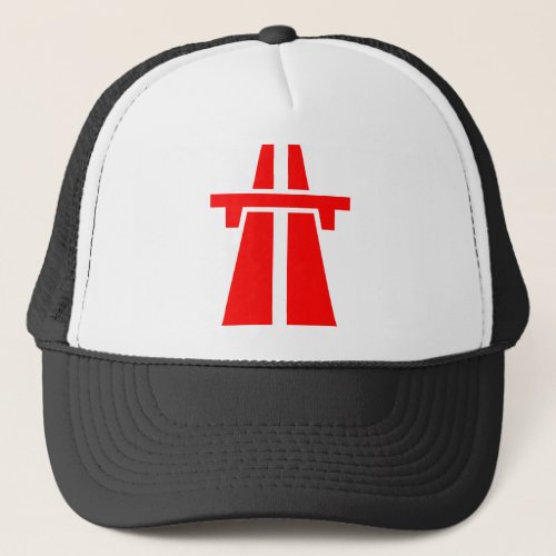 Freeway Motorway Autobahn _ Red Trucker Hat