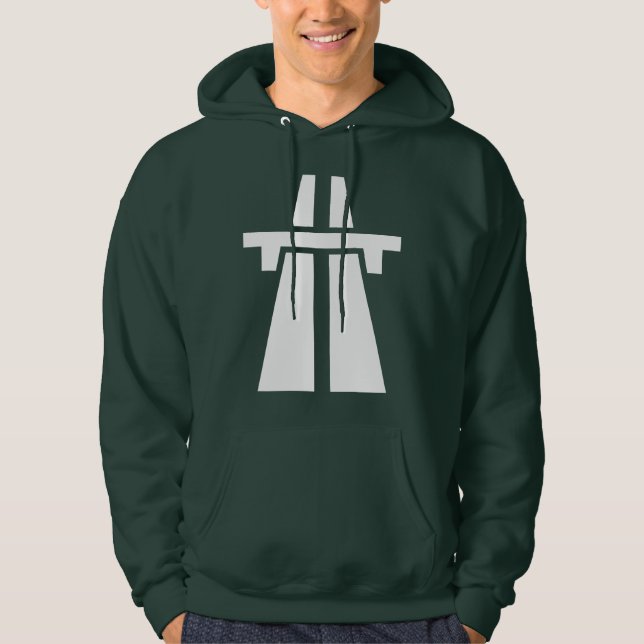 Freeway, Motorway, Autobahn - White Hoodie (Front)