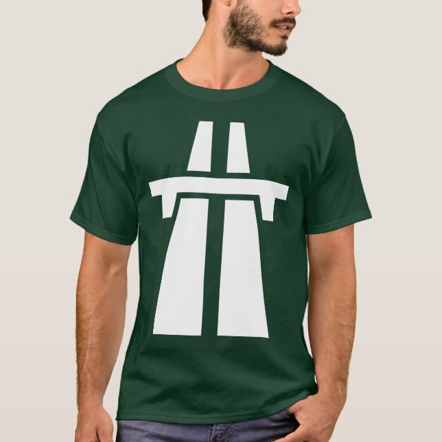 Freeway, Motorway, Autobahn - White T-Shirt (Front)
