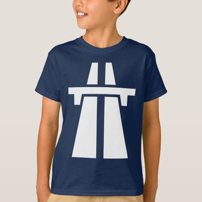 Freeway, Motorway, Autobahn - White T-Shirt (Front)