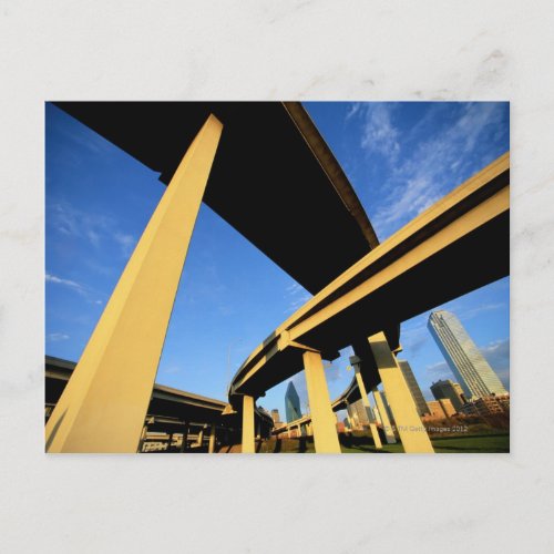 Freeway Overpass in Dallas Postcard