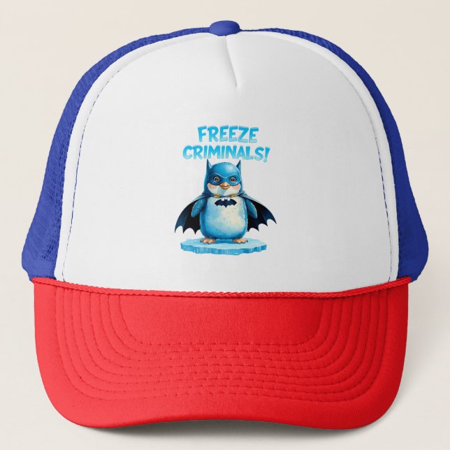 Freeze Criminals - Dark Penguin Trucker Hat (Front)