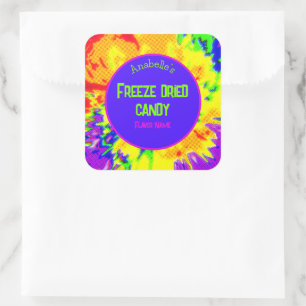 Freeze Dried Candy Colorful Personalized Label