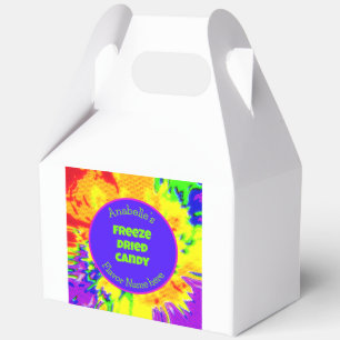 Freeze Dried Candy Colorful Personalized Label Favor Boxes