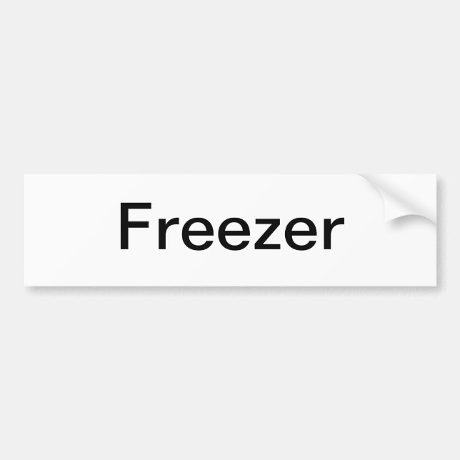 Freezer Sign/ Bumper Sticker (Front)
