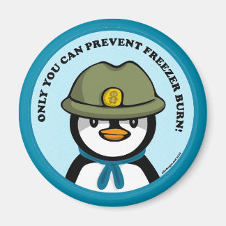 Freezie the Peng says Magnet