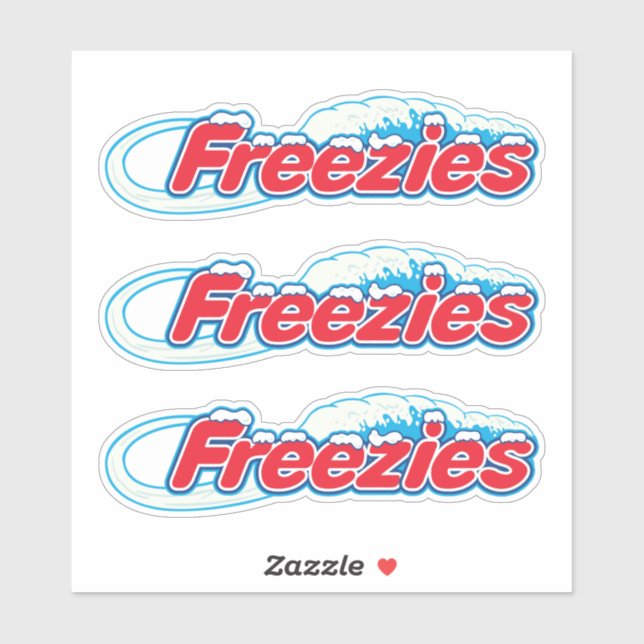Freezies Popsicle Logo Art Sticker (Sheet)
