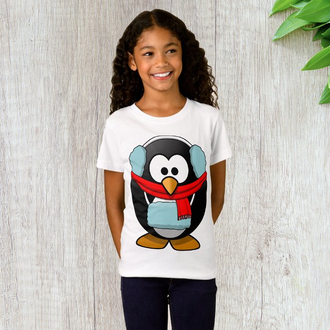 Freezing Penguin Girls T-Shirt (Creator Uploaded)