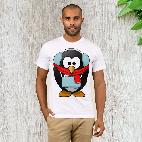Freezing Penguin Mens T_Shirt