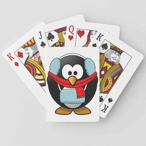 Freezing Penguin Playing Cards