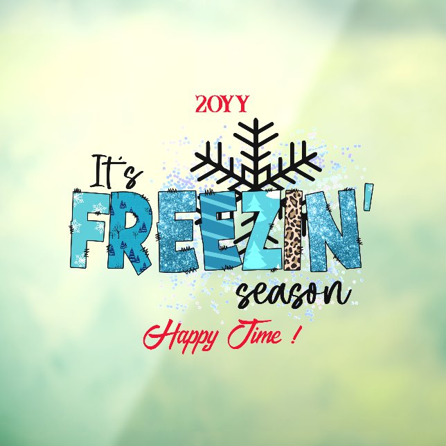 Freezing Season Customize Window Cling (Sheet 3)
