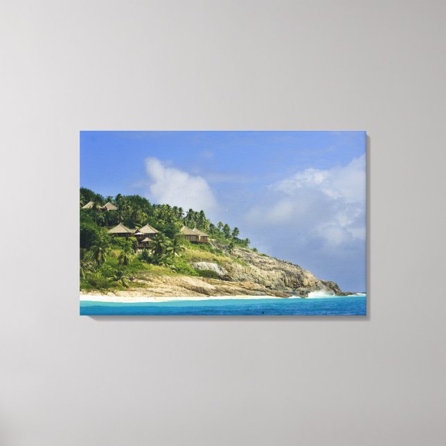 Fregate Island resort PR) Canvas Print (Front)
