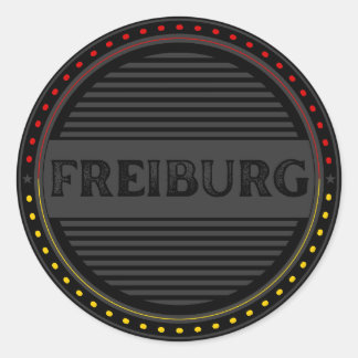 Freiburg City Pride Emblem – German Identity Classic Round Sticker