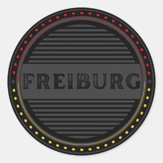 Freiburg City Pride Emblem – German Identity Classic Round Sticker