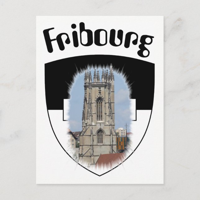 Freiburg / Fribourg postcard (Front)