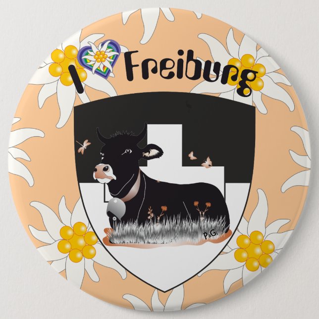 Freiburg / Fribourg Schweiz Suisse Buttons (Front)