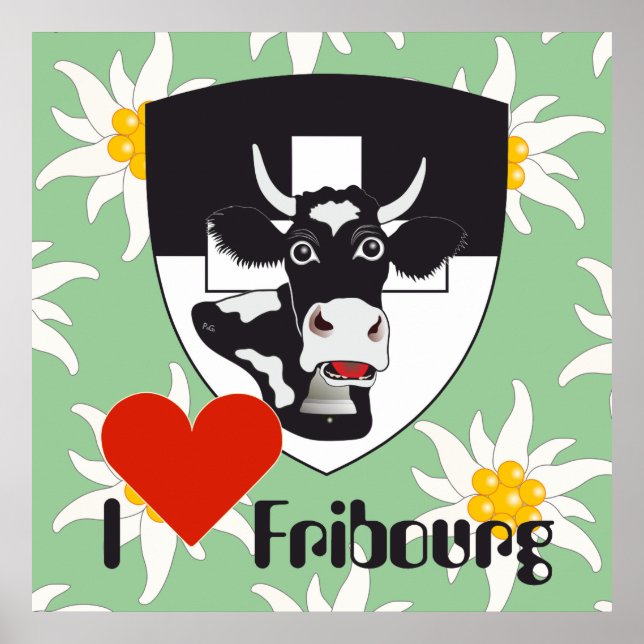 Freiburg Fribourg Schweiz Suisse Poster (Front)