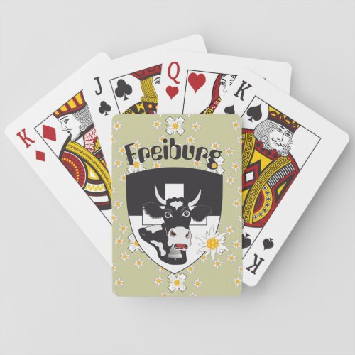 Freiburg  Fribourg Schweiz Suisse Spielkarten Poker Cards