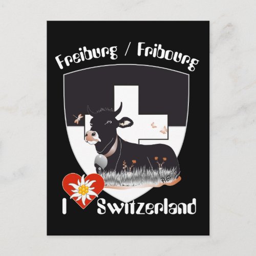 Freiburg  Fribourg Switzerland Suisse postcard