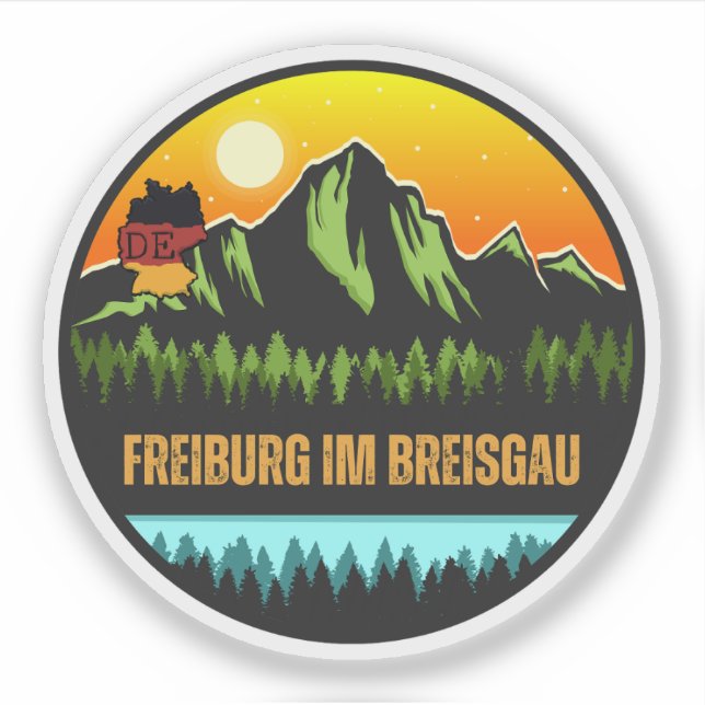 Freiburg im Breisgau, Baden-Württemberg Germany Sticker (Front)