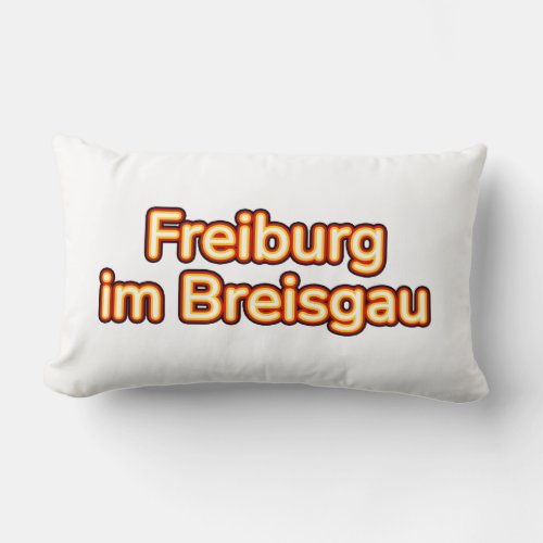 Freiburg im Breisgau Deutschland Germany Lumbar Pillow