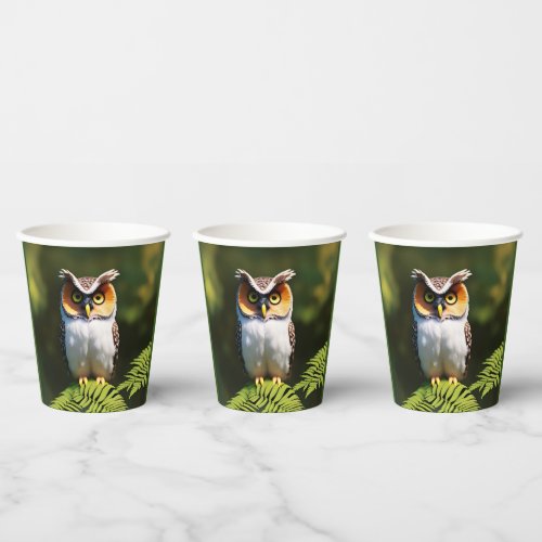 Freida The Screech Owl Paper Cups
