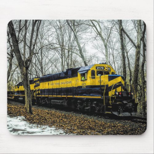 Freight Engine on Railroad Mouse Pad