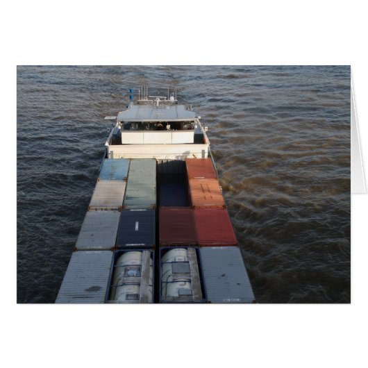 Freight ship on the Meuse, Rotterdam Cards (Front Horizontal)