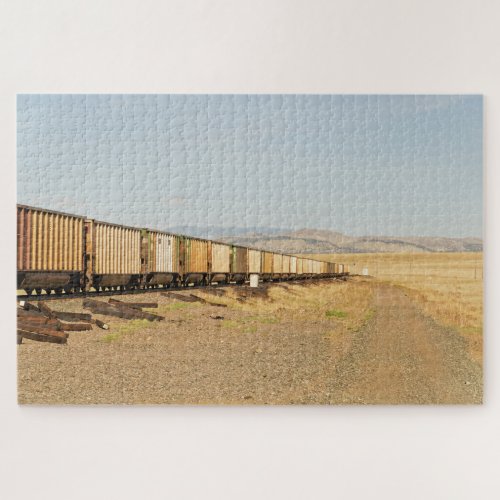 Freight Train and Ties _ 1014 piece Jigsaw Puzzle