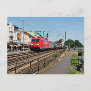 Freight train in Rüdesheim am Rhein Postcard