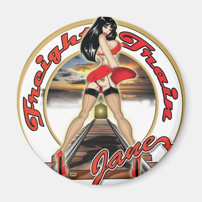 freight train jane magnet (Front)