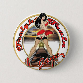freight train jane pinback button