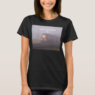 Freight Train Running in Morning Fog T-shirt