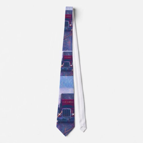 FREIGHT TRUCK BIG RIG TRUCKERS Fashion Tie