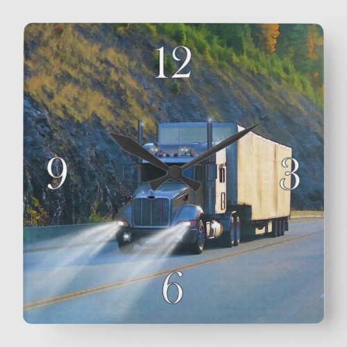 Freight Truck Lorry_Drivers Wall Clock