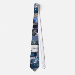FREIGHT TRUCKS BIG RIG TRUCKERS Fashion Tie
