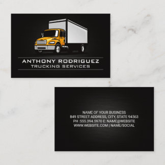 Freight Trucks | Trucking Services Business Card