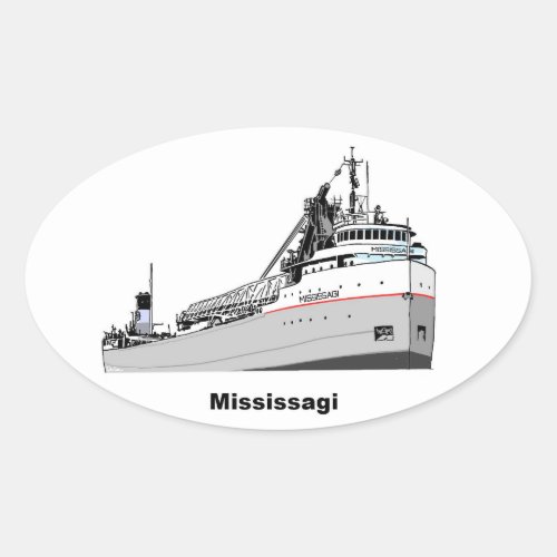 Freighter Mississagi Oval Sticker