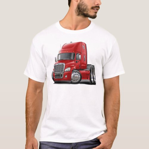 Freightliner Cascadia Red Truck T_Shirt