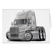Freightliner Cascadia White Truck (Front Horizontal)