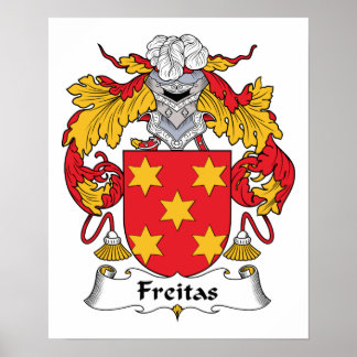 Freitas Family Crest Poster
