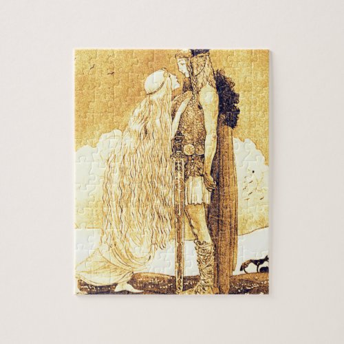 Freja and Svipdag by John Bauer Jigsaw Puzzle