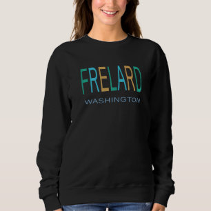 FRELARD WASHINGTON Blue Green and Yellow FRELARD S Sweatshirt