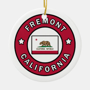 Fremont California Ceramic Ornament