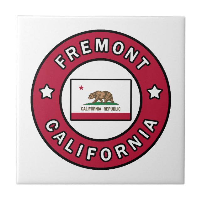 Fremont California Ceramic Tile (Front)